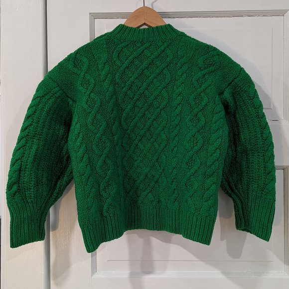 Sezane James Jumper Sweater Bright green - Picture 4 of 5